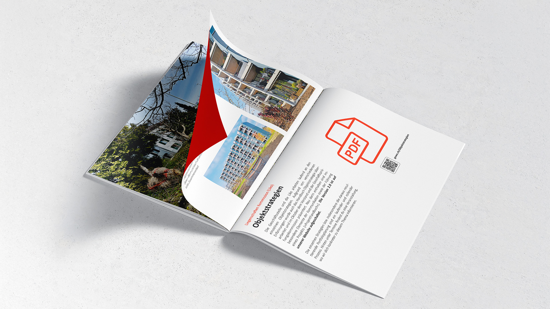 Gewo Newsletter aufgeklappt