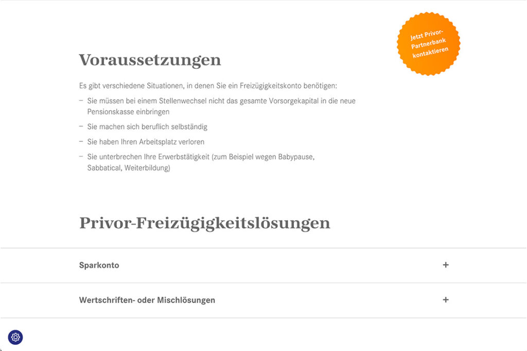 Screenshot privor.ch