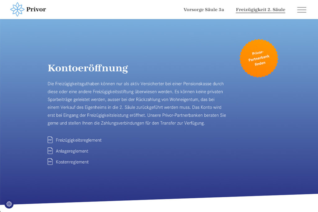 Screenshot privor.ch